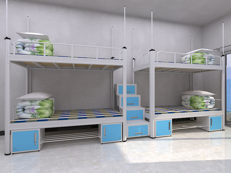 省空間、經久耐用的上下雙層宿舍鐵床-佛山市羅蘭西尼門窗公司